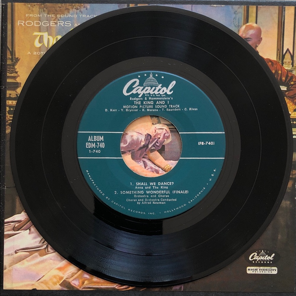 The King and I Soundtrack Vinyl Vinyl 45 4x Record Set '56 - Picture 13 of 16